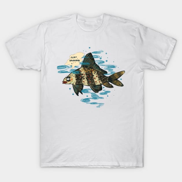 Fish flirting T-Shirt by Leeabeille